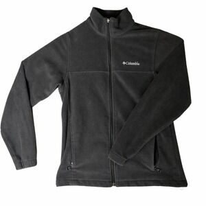 Columbia Steens Mountain Full Zip Fleece Jacket Grey Mens Small XM6354
